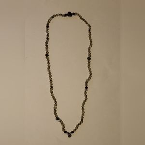Faceted Prehnite Infinity Mala Necklace